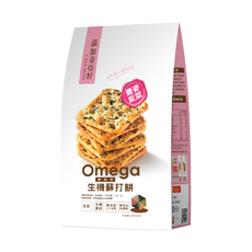 珍田生機 奇亞籽蕎麥紫菜生機蘇打餅 高纖 Omega 無添加人工色素防腐劑, 250g, 1盒