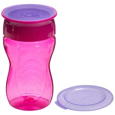 WOW Cup Tritan Kids系列 防漏學習杯, 粉色, 296ml, 1個