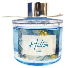 PATTO RABBIT 百特兔 精油擴香組 希爾頓 玻璃瓶 + 白色擴香纖維棒 6支, 1組, 100ml