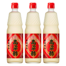 工研特級陳年高粱醋 600ml - 適用於中西式料理、釀造梅子醋, 3瓶