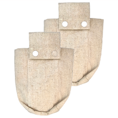 SHIMOYAMA 布藝棉麻可懸掛收納袋, 米色, 2個