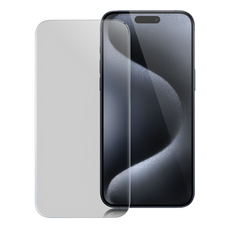IPOP 滿版霧面防窺9H鋼化玻璃保護貼 iPhone 15 Pro Max 防刮耐磨, 1個