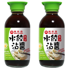 萬家香 無油水餃沾醬, 清爽無油配方, 香氣十足, 200ml, 2瓶