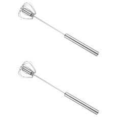 304不鏽鋼半自動攪拌器 輕鬆按壓 耐腐蝕 經久耐用 自動回彈, 2支