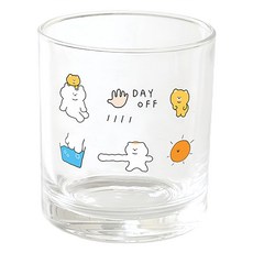 BANDAI 3MONTHS Day-off 耐熱玻璃杯, 橘色系, 1個