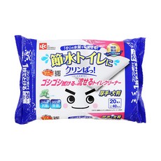 LEC 激落君Cleanpa廁所清潔用防菌濕紙巾 大尺寸 20張, 1包