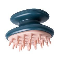 原生良品 乾濕兩用氣囊設計頭皮按摩清潔梳/洗頭刷/洗髮梳, 藍色, 1支