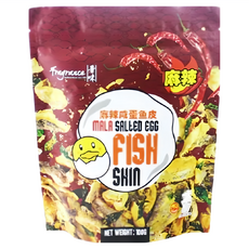 Fragrance 香味 麻辣鹹蛋黃魚皮, 100g, 1包