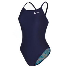 NIKE 耐吉 初階印花雙面連身泳裝 NESSE011