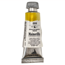 MaIMeRI 美利 管狀水彩 S1 099 NAPLES YELLOW MEDIUM 中調那不勒斯黃, 12ml, 1色