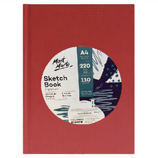 Mont Marte 蒙瑪特 彩色硬面膠裝素描本 110g A4/A5 (三色隨機), 220張, 1本