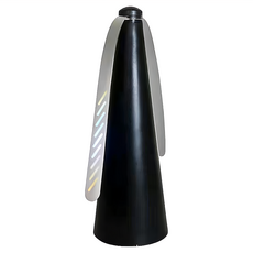 安全扇葉蒼蠅驅趕器 80 x 250 x 100mm 黑色, 安全無毒，USB電池雙供電，露營野餐適用, 1個