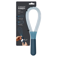 Joseph Joseph 旋轉收納打蛋器 天空藍 1支 2合1多功能設計 輕鬆收納