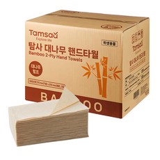 Tamsaa 竹製擦手巾 紙漿100% (竹漿50%), 5000張, 1盒