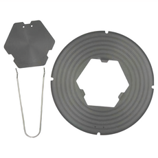 EDISH 多用途圓形食物鎖鮮導熱解凍板 航空鋁材質, 1個, 260mm