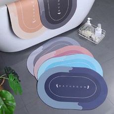 樹懶慢慢 水晶絨超吸水防滑地墊3件組, 顏色隨機