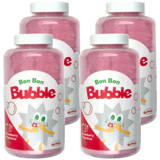 BONBAIN 泡泡潤膚沐浴粉 - 草莓紅 430g, 4個