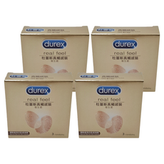 durex 杜蕾斯 真觸感裝保險套, 3個, 4盒