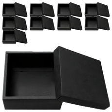 Pomei 博美 4吋禮盒 乳酪蛋糕盒 黑卡無印, 黑色, 10個