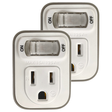 RONEVER 1切1座3轉2節能小壁插 PU-1112, 54mm, 灰色, 2個