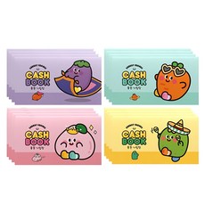 PINKFOOT Carrot Friends 記帳本, 紫色 + 薄荷綠 + 粉色 + 黃色, 1組