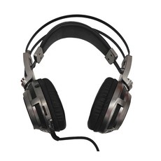 DIKE Princeps 立體聲頭戴式專業電競耳麥, DGE301, 冷冽金屬灰漆雙色