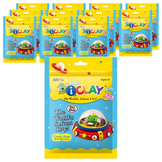 AMOS 阿摩司 超輕黏土 天空藍 12包, 50g