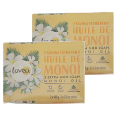 Lovea 大溪地溫和香皂 梔子花 2 x 100 g, 200g, 2個