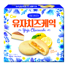 CW Food 柚子起司蛋糕 Set 10入 韓國甜點, 190g, 1盒