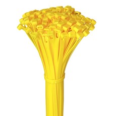 POLYWELL 寶利威爾 可鬆式束線帶 PW15-T65-0083, 黃色, 100條