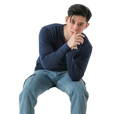 MI MI LEO 韓版圓領刷毛內著保暖衣 發熱衣 圓領