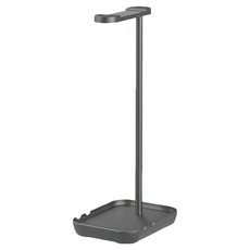 上手家居 耳機架, 黑色, 穩固底座, 180度旋轉支架, 多功能使用, 1組, 單一商品