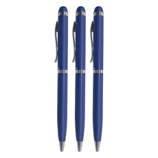 PLATINUM 白金牌 原子筆 BKN-200, 藍色, 3支