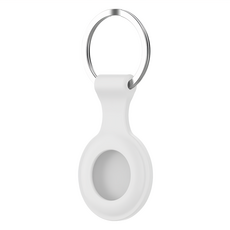 Timo AirTag專用 純色矽膠輕巧防刮保護套 白色, 1個