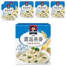 QUAKER 桂格 濃湯燕麥 白醬雞肉風味 5包, 225g, 6盒