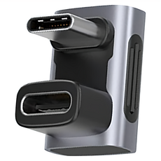 HAGiBiS 海備思 Type-C轉接頭 U型彎, 1個, 深空灰, 20mm