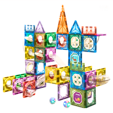 kikimmy 發光軌道磁力片 122片套裝, H1033, 1組