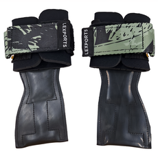 Lexports Fitness 勵動風潮 專業重訓健身漫畫系列皮革拉力帶 PRO & FIT XS-M, 騎士黑, 1雙