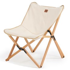 Naturehike 挪客 暮越 戶外折疊木椅, 原木色, 1個