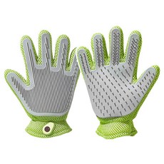 寵物兩用按摩除毛手套2件組 右手 綠色酪梨, 1組