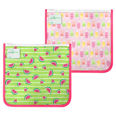 green sprouts 小綠芽 具保溫功能 可重複使用食物袋/零食袋/三明治袋/小物收納袋, 20.9 x 19cm, 夏季慶典