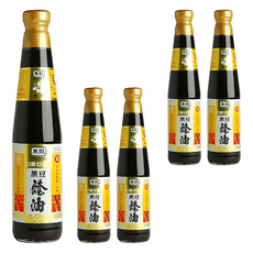 黑龍 春蘭級黑豆蔭油膏, 古法120天日曝, 不含防腐劑、味精、糖精、人工色素, 台灣製造, 400ml, 5瓶