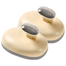 蕉蕉購物去角質搓泥洗澡刷, 米色, 2個, 1入