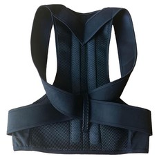 TRUSTO 防駝挺胸支撐帶 背部可調美姿帶 黑色 S(腰圍70~85cm), 1件