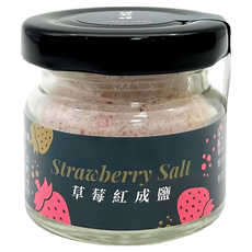 日舒醒 草莓紅成鹽 台灣在地小農無毒栽種 無色素無防腐劑無人工香料, 40g, 1罐