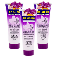 迷漾 蘭花堂 保濕晶亮去角質, 含膠原蛋白、維他命C, 清潔調理肌膚, 嫩白水亮 - 250ml, 3條