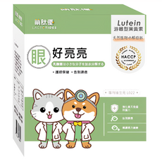 LACTOTIDES 萌肽優 眼好亮亮 護眼明亮/守護毛孩好視力/告別寶貝淚痕, 30包, 1盒, 維護眼睛健康