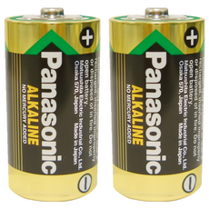 Panasonic 鹼性電池2號, 2顆, 1組