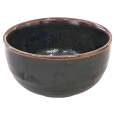 佐和陶瓷 輕量黑橡4井, 日本製 陶瓷碗, 1個