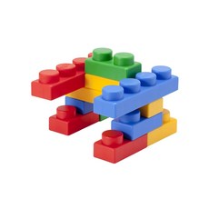 UNiPLAY 抗菌軟積木 BASIC款 12片 原色系 兒童積木玩具, 多色, 1組